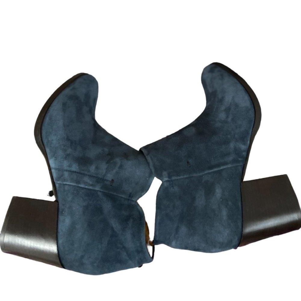Alberto Fermani blue suede boots size 39 ( b#3)